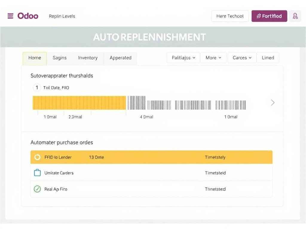 Auto-replenishment system in Odoo triggered by Impinj RFID inventory data Auto-replenishment system in Odoo triggered by Impinj RFID inventory data