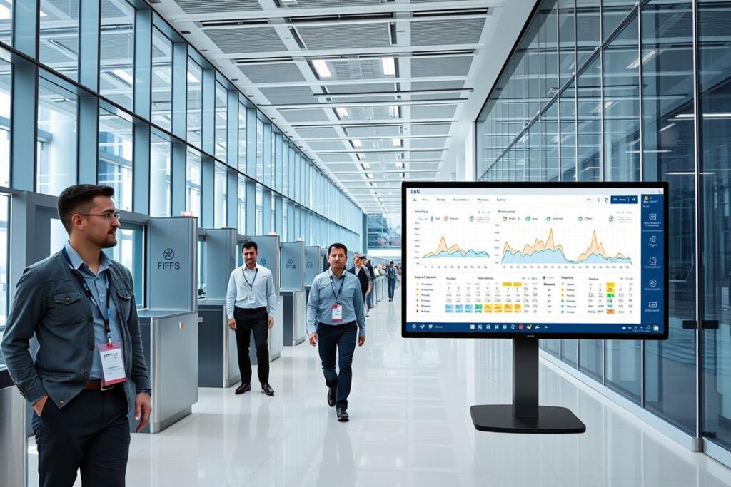 Enterprise facility using RFID based employee tracking system Enterprise facility using RFID based employee tracking system