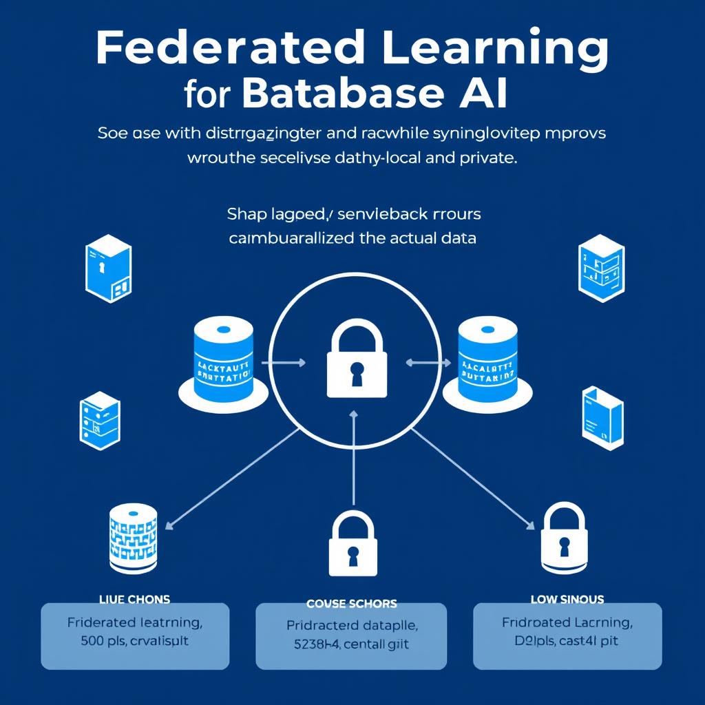 Federated learning system improving database AI models while keeping sensitive data local and private