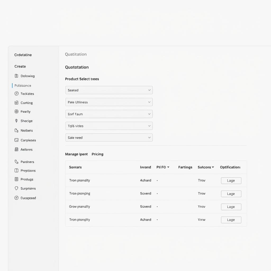 Odoo Sales module showing quotation creation Odoo Sales module showing quotation creation