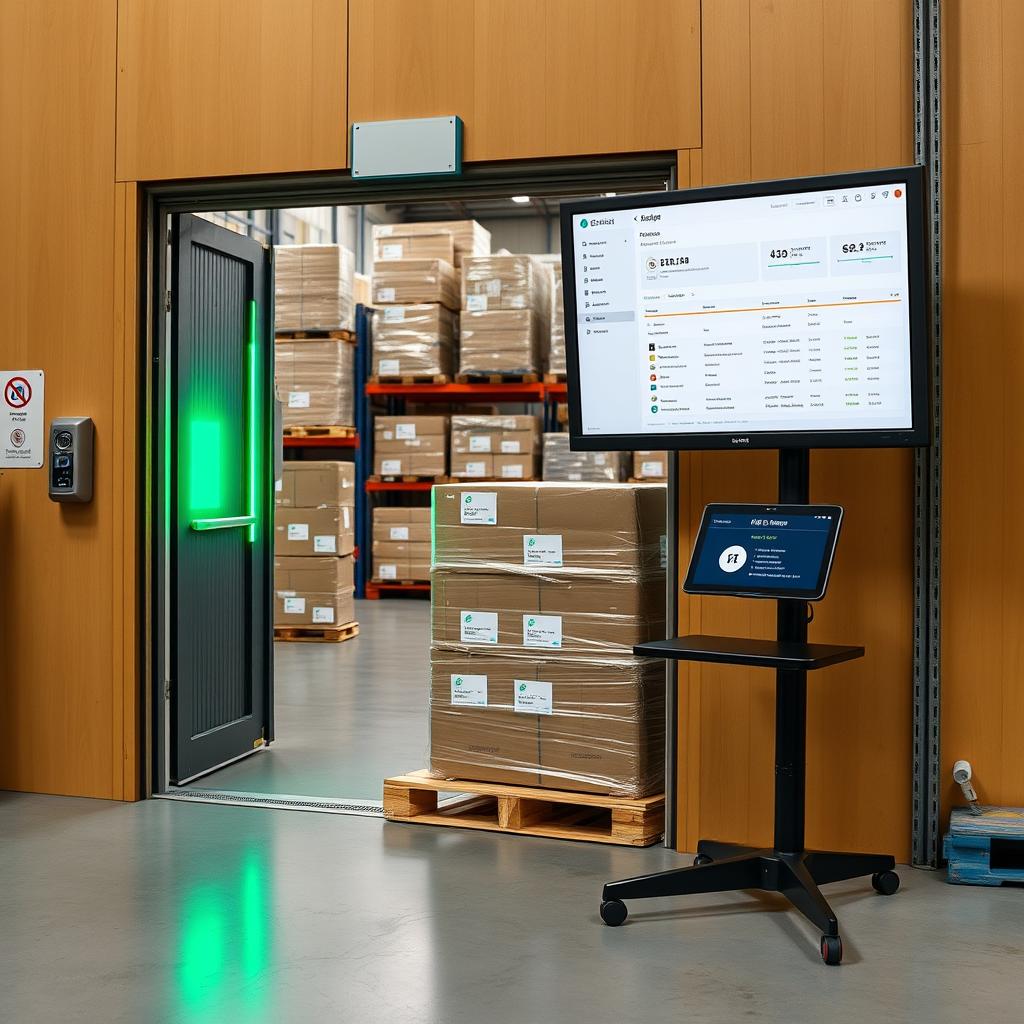 RFID reader scanning products in warehouse with Odoo integration RFID reader scanning products in warehouse with Odoo integration